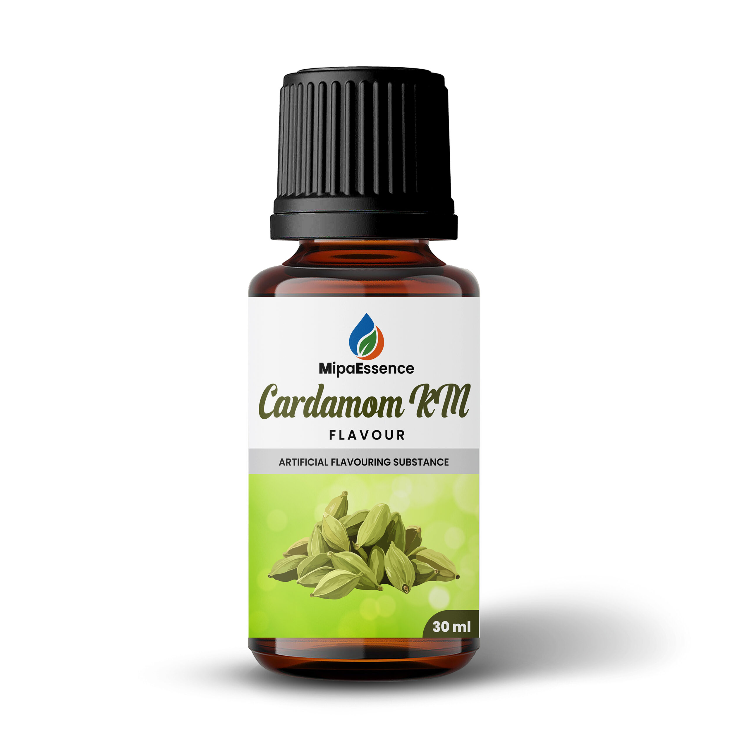 MipaEssence Cardamom KM Food Flavour 30ml Bottle – Strong and Authentic Elaichi Flavour Essence for Indian Sweets, Bakery, and Beverages