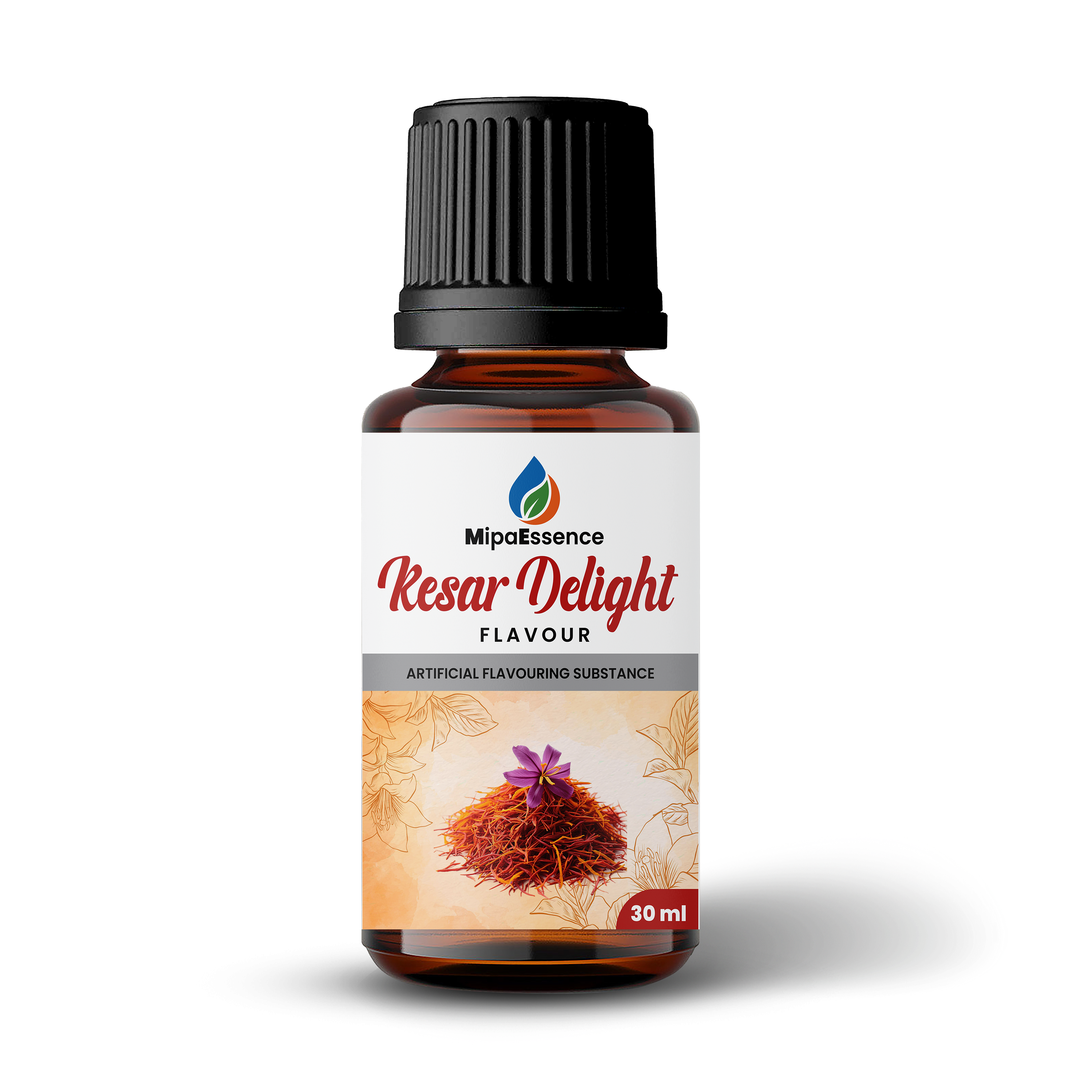 MipaEssence Kesar Delight Food Flavour – Rich Saffron Essence for Sweets, Desserts & Dairy Applications